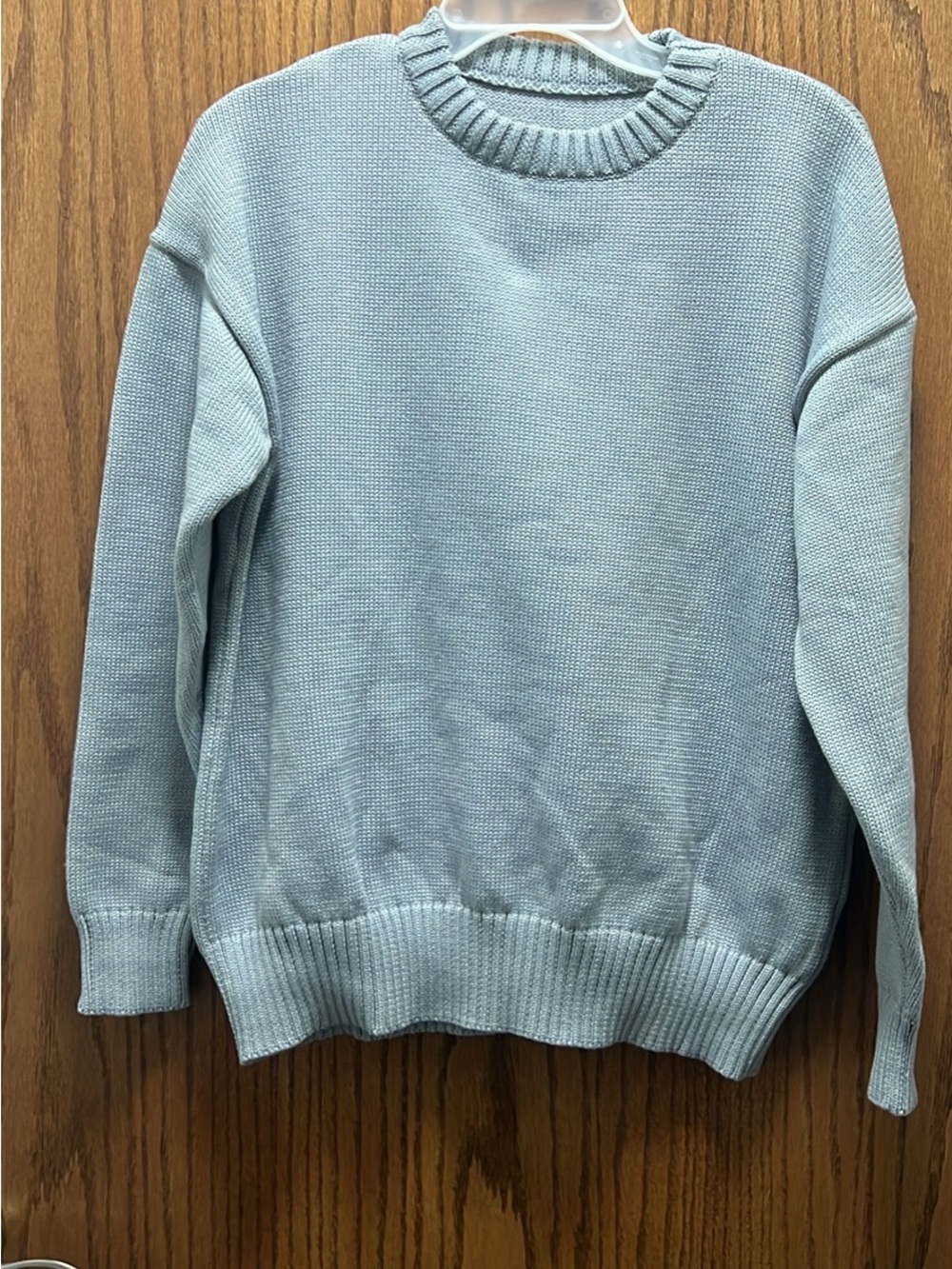 SHEIN Powder Gray Crewneck Sweater